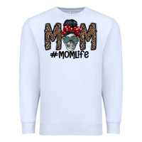 White mom life Premium Sweatshirt - CowhideDigitalArt