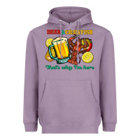 Lavender beer&crawfish that's why i'm here Heavyweight Hoodie - FaDigitalArtStudio