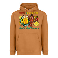 Meerkat beer&crawfish that's why i'm here Heavyweight Hoodie - FaDigitalArtStudio