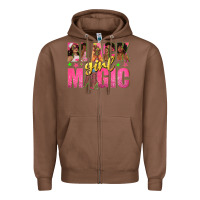 Chestnut black girl magic with afro black women Zipper Hoodie - texasbilliewilder