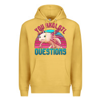 Antique Gold you axolotl questions 80's retro sunset Premium Hoodie - Jasminsmagicworld