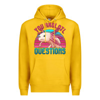 Lemon you axolotl questions 80's retro sunset Premium Hoodie - Jasminsmagicworld