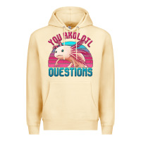 Pina Colada you axolotl questions 80's retro sunset Premium Hoodie - Jasminsmagicworld