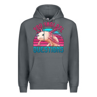 Rock you axolotl questions 80's retro sunset Premium Hoodie - Jasminsmagicworld