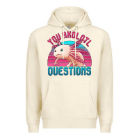 Sandshell you axolotl questions 80's retro sunset Premium Hoodie - Jasminsmagicworld