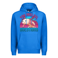 True Royal you axolotl questions 80's retro sunset Premium Hoodie - Jasminsmagicworld