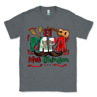 Charcoal Heather el papa mas chingon Classic Tee - Zillion Design Studio