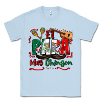 Dusty Blue el papa mas chingon Classic Tee - Zillion Design Studio