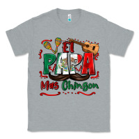 Heather Grey el papa mas chingon Classic Tee - Zillion Design Studio