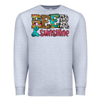 Heather Grey beer and sunshine Premium Sweatshirt - HRA Design Shop