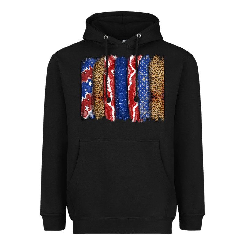4th Of July Brushstroke Heavyweight Hoodie by CowGirlArtShop | Teevron