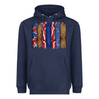 Navy 4th of July brushstroke Heavyweight Hoodie - CowGirlArtShop