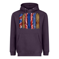 Plum 4th of July brushstroke Heavyweight Hoodie - CowGirlArtShop