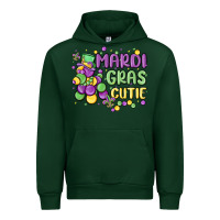 Forest Green mardi gras cutie Urban Hoodie - MaliasSmallBusiness