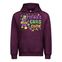 Mauve Wine mardi gras cutie Urban Hoodie - MaliasSmallBusiness