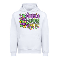 White mardi gras cutie Urban Hoodie - MaliasSmallBusiness