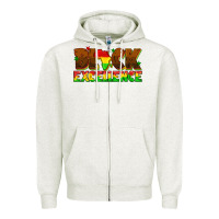 Oatmeal Heather black excellence juneteenth Zipper Hoodie - texasbilliewilder