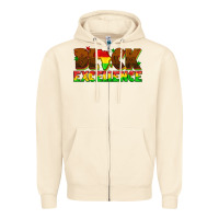 Sandshell black excellence juneteenth Zipper Hoodie - texasbilliewilder