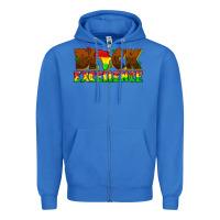 True Royal black excellence juneteenth Zipper Hoodie - texasbilliewilder