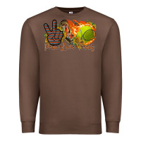 Chestnut peace love tennis Premium Sweatshirt - RacoonDesign