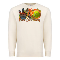 Sandshell peace love tennis Premium Sweatshirt - RacoonDesign