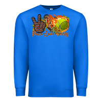 True Royal peace love tennis Premium Sweatshirt - RacoonDesign