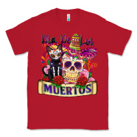 Red dia de los muertos Classic Tee - Zillion Design Studio