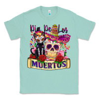 Seafoam dia de los muertos Classic Tee - Zillion Design Studio