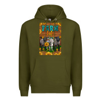 Army Green Western Baby Sheeps Farm Life Premium Hoodie - LillyAllenDesigns
