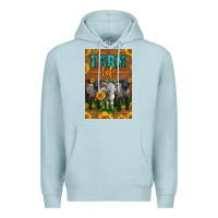 Blue Mist Western Baby Sheeps Farm Life Premium Hoodie - LillyAllenDesigns