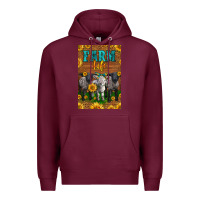 Burgundy Western Baby Sheeps Farm Life Premium Hoodie - LillyAllenDesigns