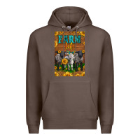 Coffee Western Baby Sheeps Farm Life Premium Hoodie - LillyAllenDesigns