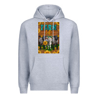 Heather Grey Western Baby Sheeps Farm Life Premium Hoodie - LillyAllenDesigns