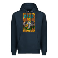 Navy Western Baby Sheeps Farm Life Premium Hoodie - LillyAllenDesigns