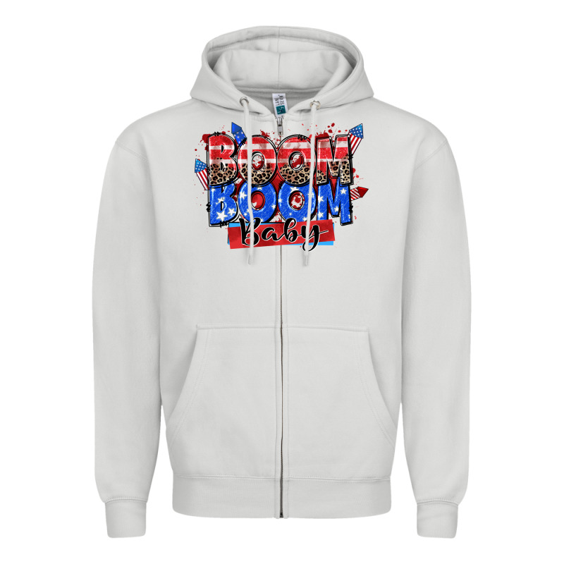 Boom Boom Baby Zipper Hoodie by Zillion Design Studio | Teevron