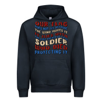 Navy our flag Urban Hoodie - MaliasSmallBusiness