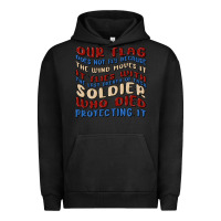 Pigment Black our flag Urban Hoodie - MaliasSmallBusiness