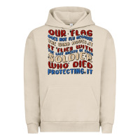 Pigment French Oak our flag Urban Hoodie - MaliasSmallBusiness