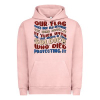 Pigment Salmon our flag Urban Hoodie - MaliasSmallBusiness