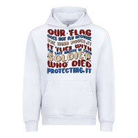 White our flag Urban Hoodie - MaliasSmallBusiness