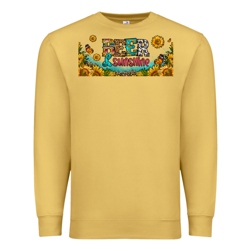 Beer And Sunshine 16oz Libbey Cup Premium Sweatshirt by HRA Design Shop | Teevron
