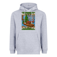 Heather Grey lake squad air freshener Heavyweight Hoodie - HRA Design Shop
