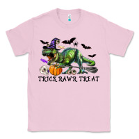 Bubblegum Pink T-Rex Trick Rawr Treat Classic Tee - RanaPortraitStore