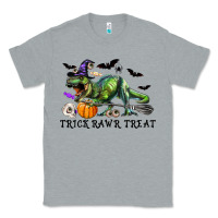 Heather Grey T-Rex Trick Rawr Treat Classic Tee - RanaPortraitStore