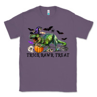 Lavender T-Rex Trick Rawr Treat Classic Tee - RanaPortraitStore