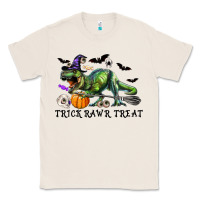 Natural T-Rex Trick Rawr Treat Classic Tee - RanaPortraitStore