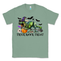 Sage T-Rex Trick Rawr Treat Classic Tee - RanaPortraitStore
