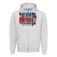 Dove Grey boom bitch get out the way Zipper Hoodie - Zillion Design Studio