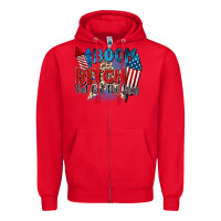 Red boom bitch get out the way Zipper Hoodie - Zillion Design Studio