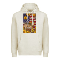 Oatmeal Heather Western American Deer Premium Hoodie - LillyAllenDesigns